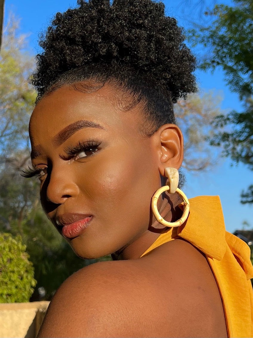 Bamboo Statement Earrings